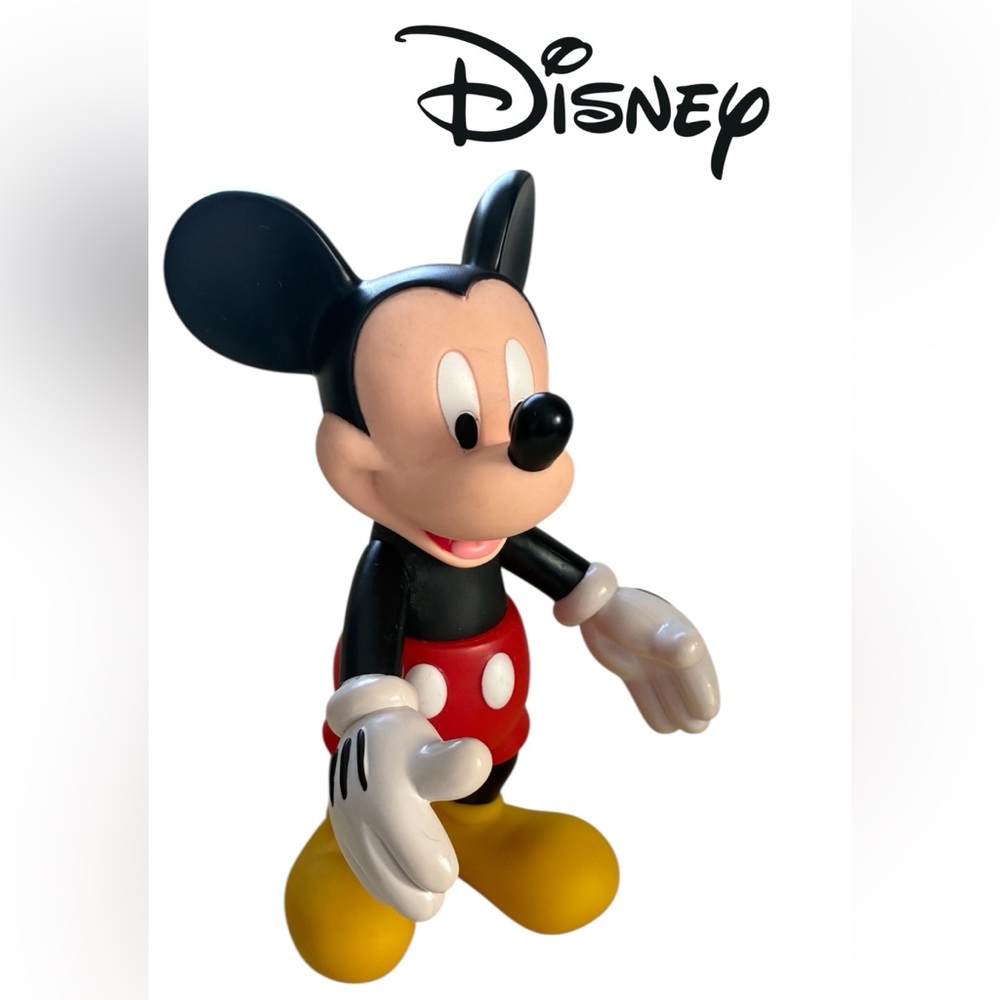 POSABLE MICKEY MOUSE FIGURINE DISNEY PLASTIC